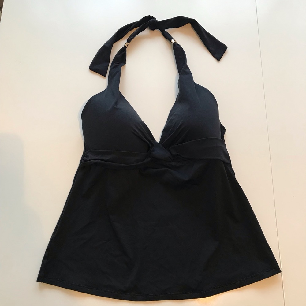 LAUREN Ralph Lauren NWT Black Tankini swim top 10